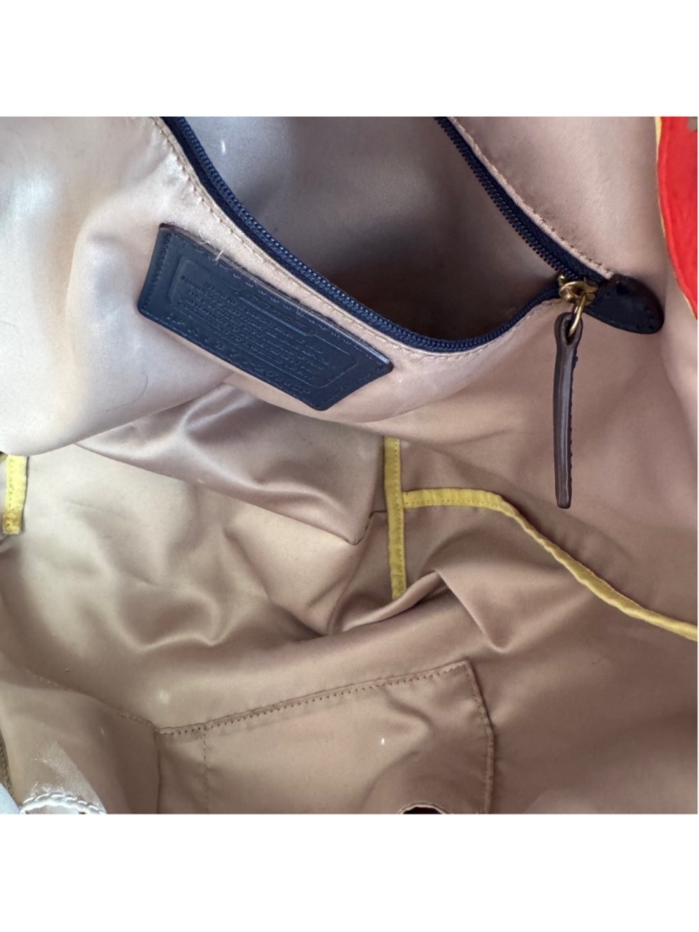 Coach Legacy Drawstring Bucket Bag Vintage 2013 Large - Persimmon - Picture 9 of 11